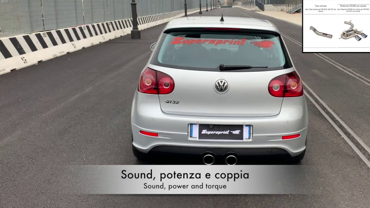 Supersprint Auspuff für VW GOLF V R32 (250 PS) '06 ->
